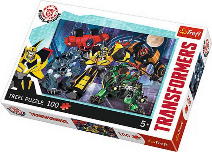 Puzzle Trefl 100 Echipa autobotilor Transformers, 5 ani+