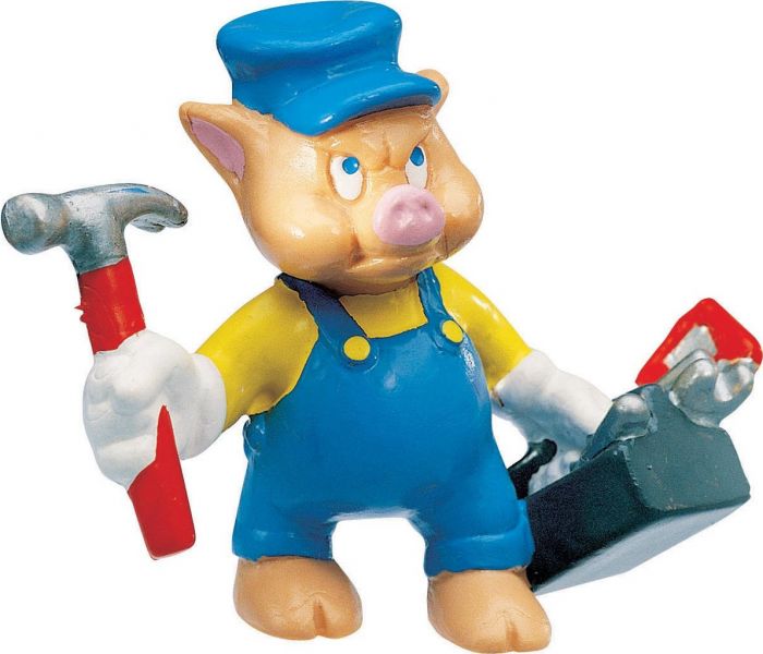 Figurina Little Pigs Mechanic Bullyland, 36 luni+