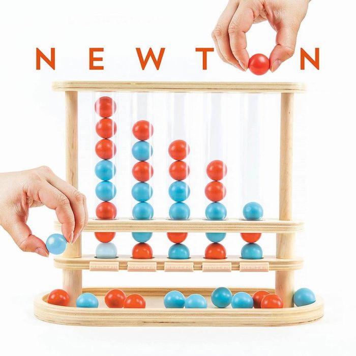 Joc Newton 5 in linie Marbles Games, din lemn, 8 ani+