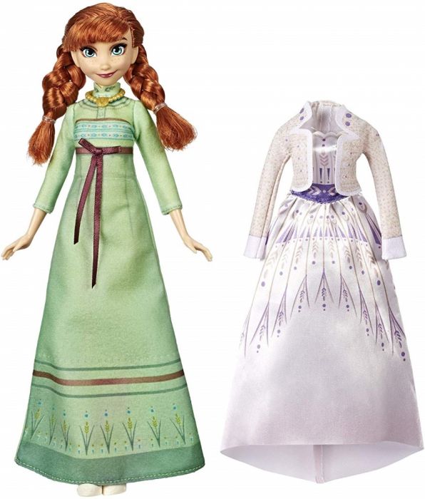 Papusa Anna Frozen II Disney Frozen, cu rochita de schimb, 3 ani+