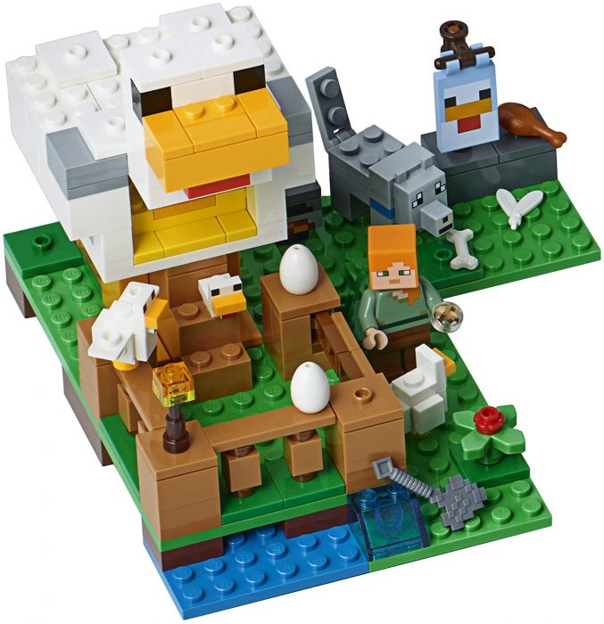 LEGO Minecraft Cotetul de gaini, 7 ani+