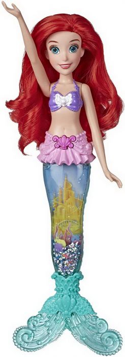 Papusa Ariel stralucitoare si luminoasa Disney Princess, 3 ani+