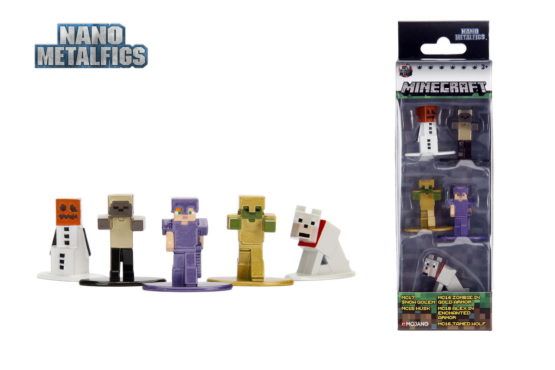 Figurine Minecraft Jada Toys, metalice, 5 buc, 1:65, 8 ani+