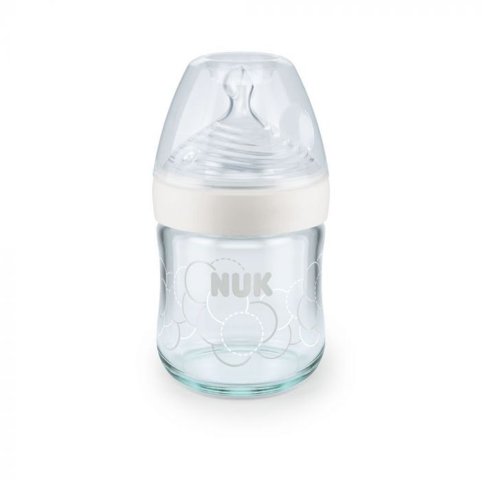 NUK Nature Sense - Biberoane cu tetina de silicon,120 ml