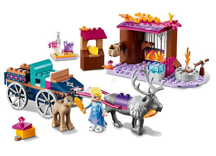 LEGO Disney Princess Aventura Elsei cu caruta 41166, 4 ani+