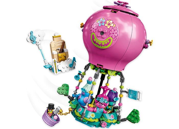 LEGO Trolls World Tour  Aventura lui Poppy cu balonul cu aer cald 41252, 6 ani+