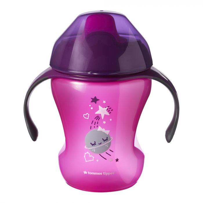 Cana Explora Easy Drink Luna Tommee Tippee, mov, 230 ml, 6 luni+