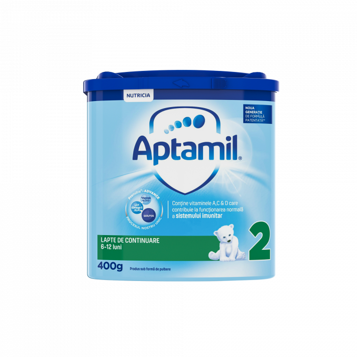 Lapte praf Nutricia Aptamil 2, 400 g, 6 - 12 luni