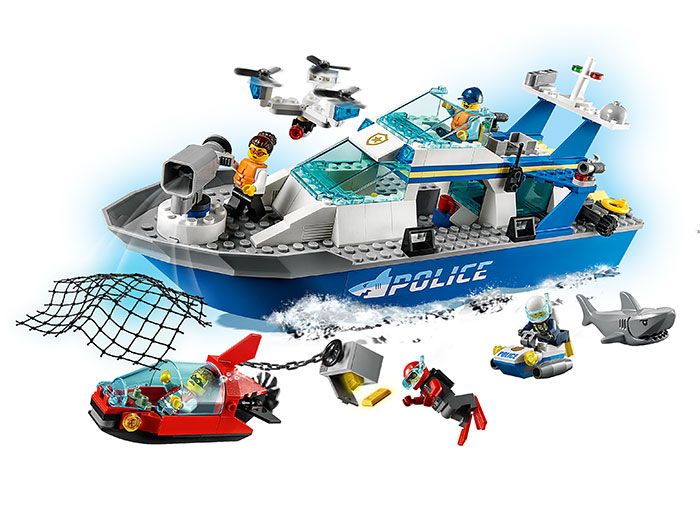 LEGO City Barca de patrula a politiei