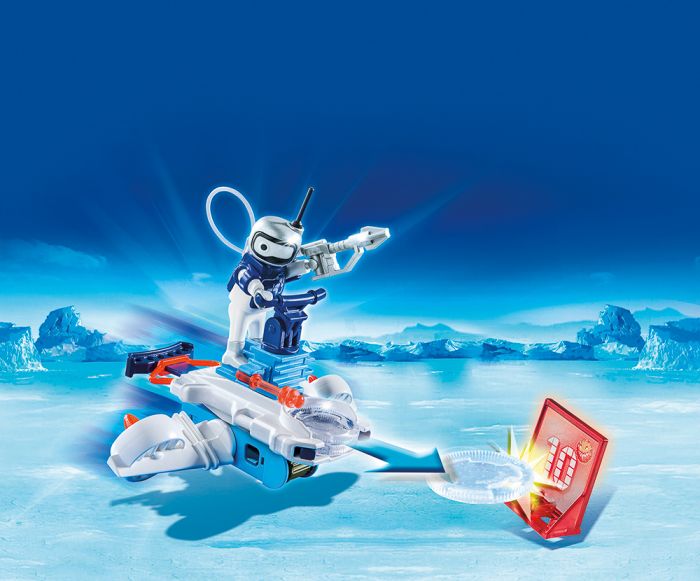 Icebot si lansator de discuri, Playmobil, 5 ani+