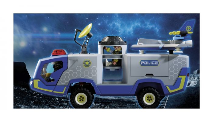 Masina de Teren a Politiei Galactice Playmobil, 5 ani+