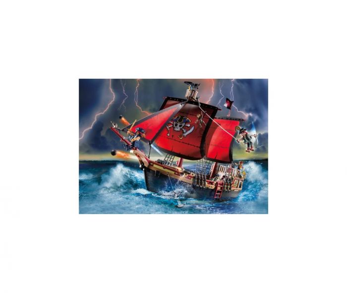 Corabia de lupta A Piratilor Playmobil, 5 ani+
