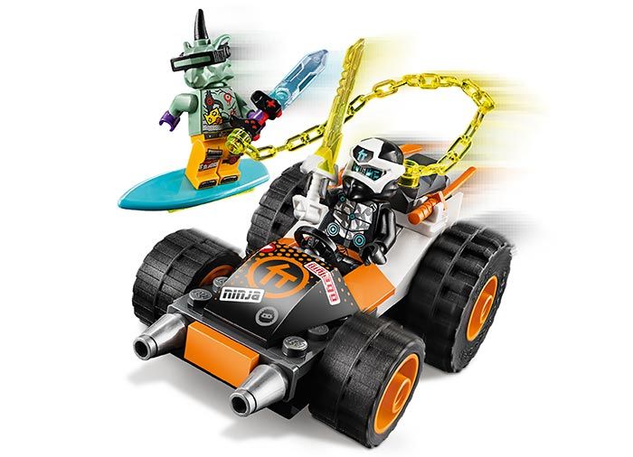 LEGO Ninjago Masina de viteza a lui Cole 71706, 4 ani+