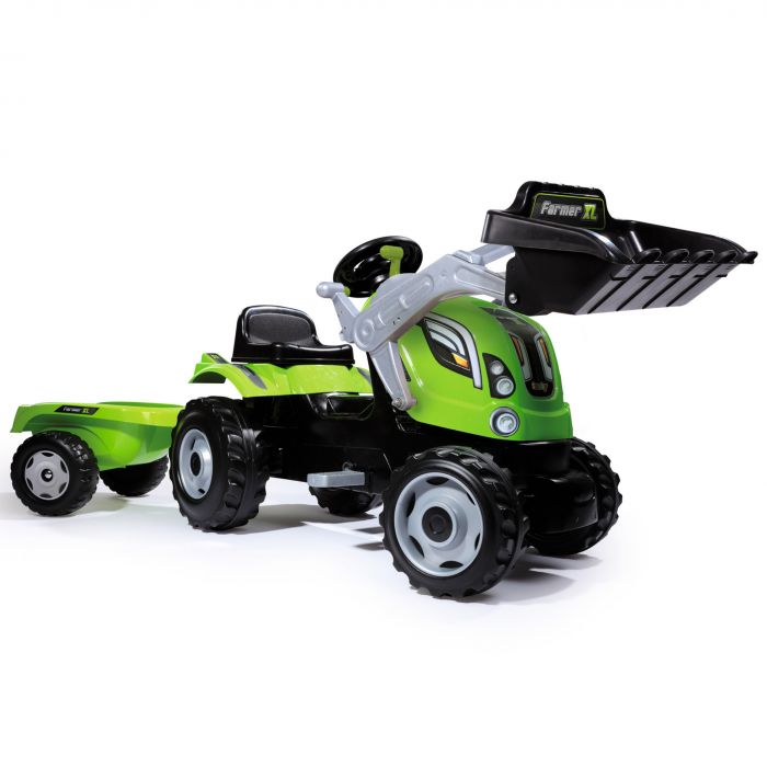7600710109 tractor verde max remorca cuva smoby