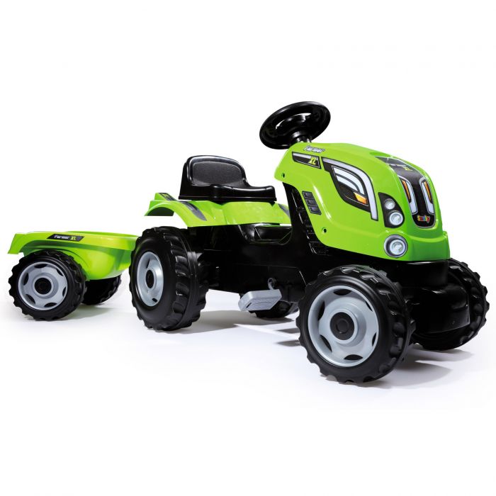 7600710111 tractor xl verde remorca smoby