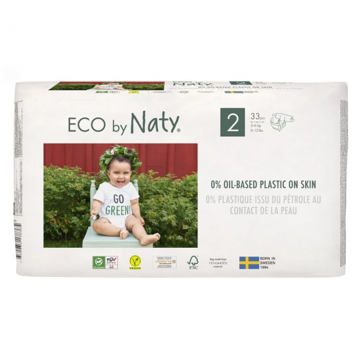 Scutece ECO by Naty 2, 3-6 kg, 33 buc