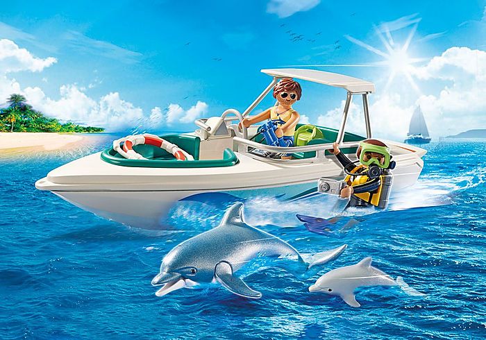 Barca de viteza, Playmobil, 6 ani+