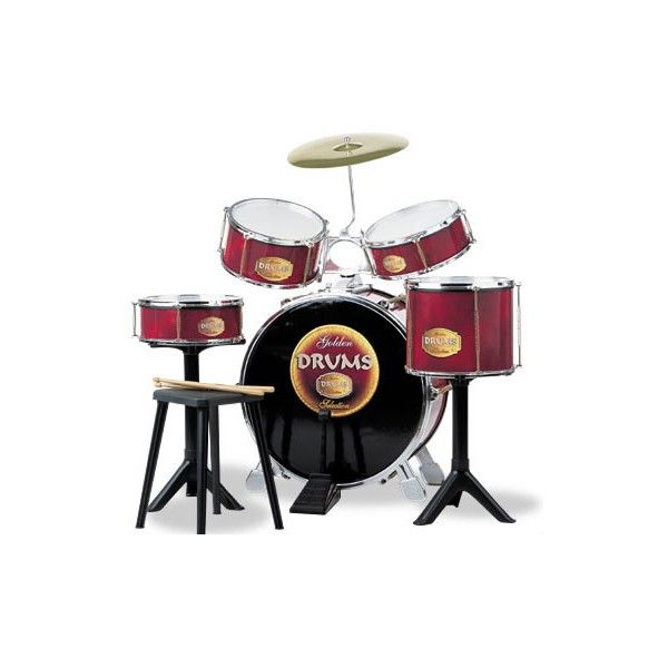 Set tobe si baterie Golden Drums Reig Musicales, 4 ani+
