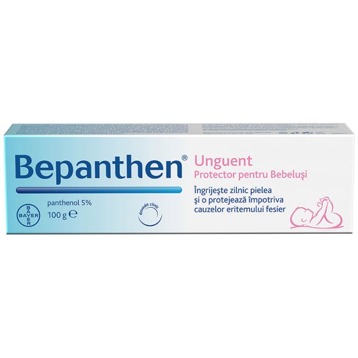 Unguent iritatii scutec Bepanthen, cu Phantenol 5%, 100 g