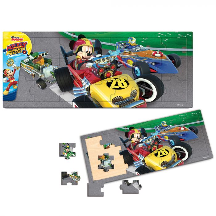 Puzzle Mickey si pilotii de curse 21 piese Mickey Mouse BI1576217