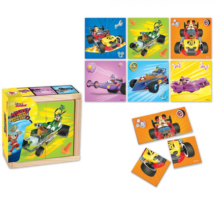 Puzzle Mickey si pilotii de curse 24 piese Mickey Mouse BI1576286