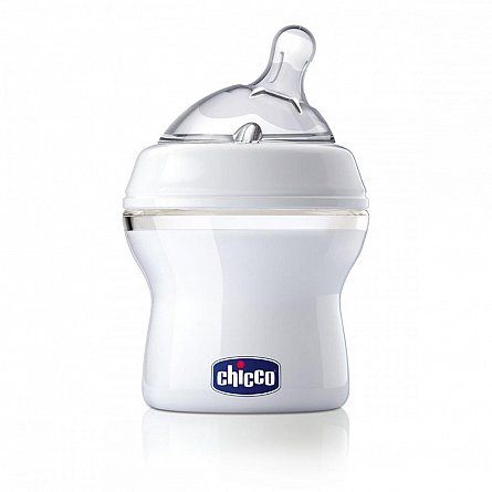  Biberon Natural Feeling Chicco, 150ml, tetina silicon, flux normal, 0%BPA, 0 luni+  