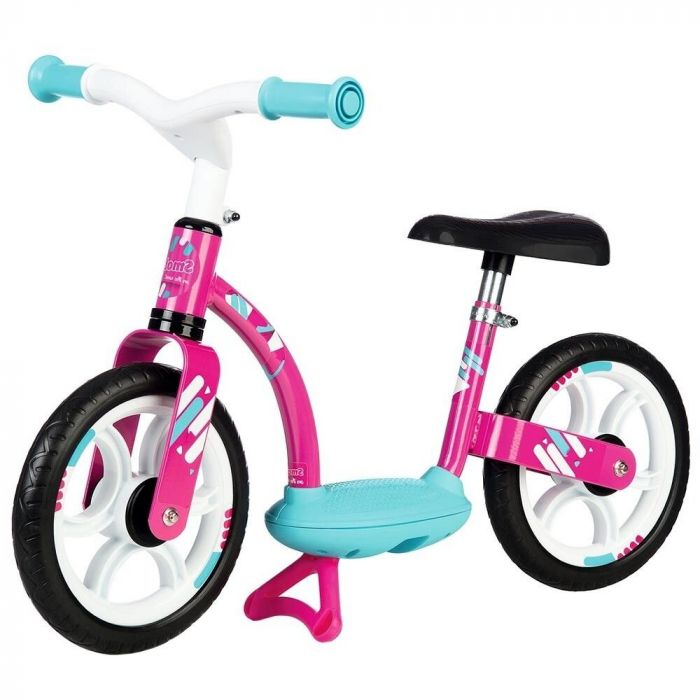Bicicleta fara pedale Comfort pink Smoby, 24 luni+, Roz