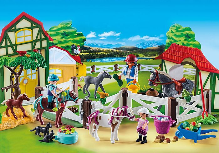 Calendar Advent Ferma calutilor Playmobil, 4 ani+