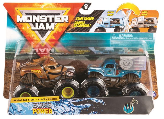 Vehicule Monster Jam Horse Power si W Color Change Spin Master, 3 ani+