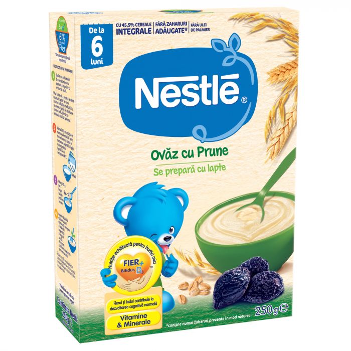 Cereale Nestle Ovaz cu Prune, 250g