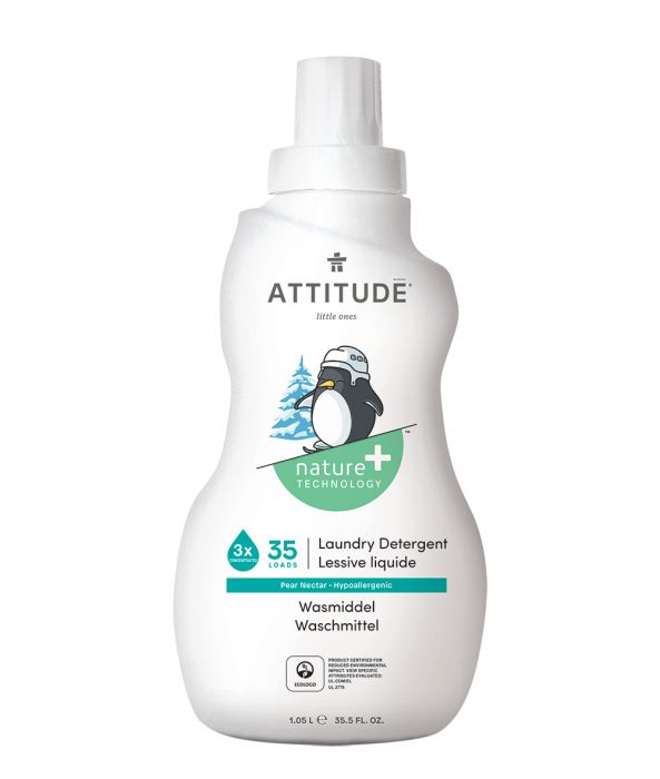 Detergent lichid rufe bebelusi Attitude, 35 spalari, nectar de pere, 1050 ml