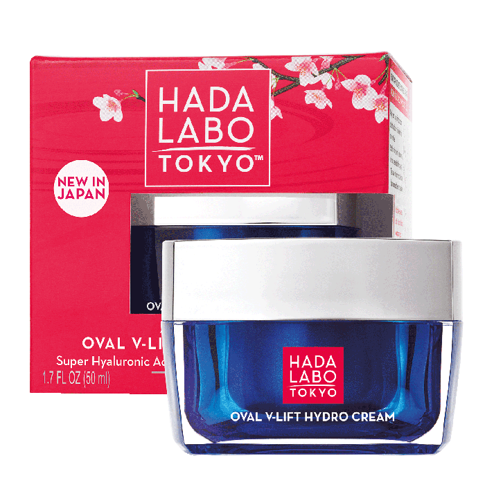 Crema hidratanta anti-imbatranire Oval V-Lift Hada Labo Tokyo, de zi si noapte