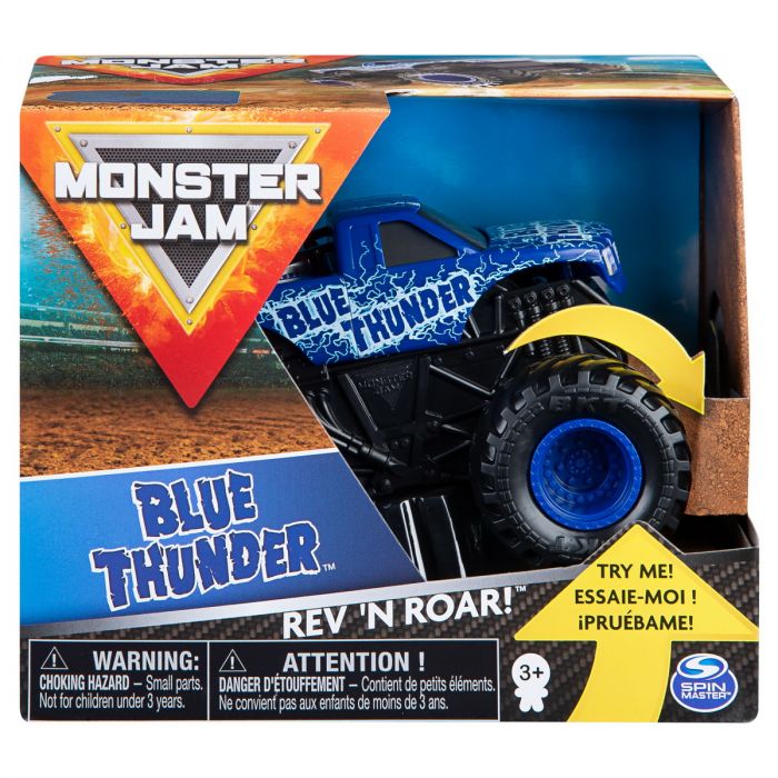 Vehicul metalic Monster Jam Roar BlueThunder Spin Master, 1:43, 3 ani+