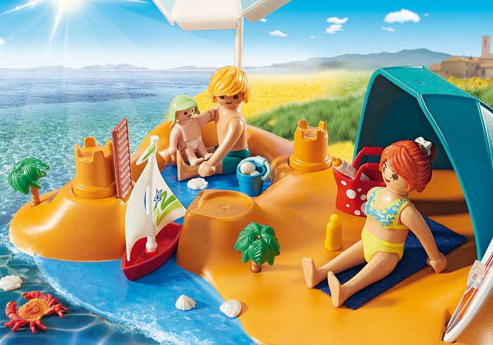 Familie la plaja, Playmobil, 4 ani+