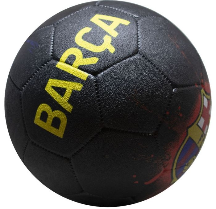 Minge de fotbal FC Barcelona Streetball Logo GRAFITTI neagra, marimea 5 - miababy.ro