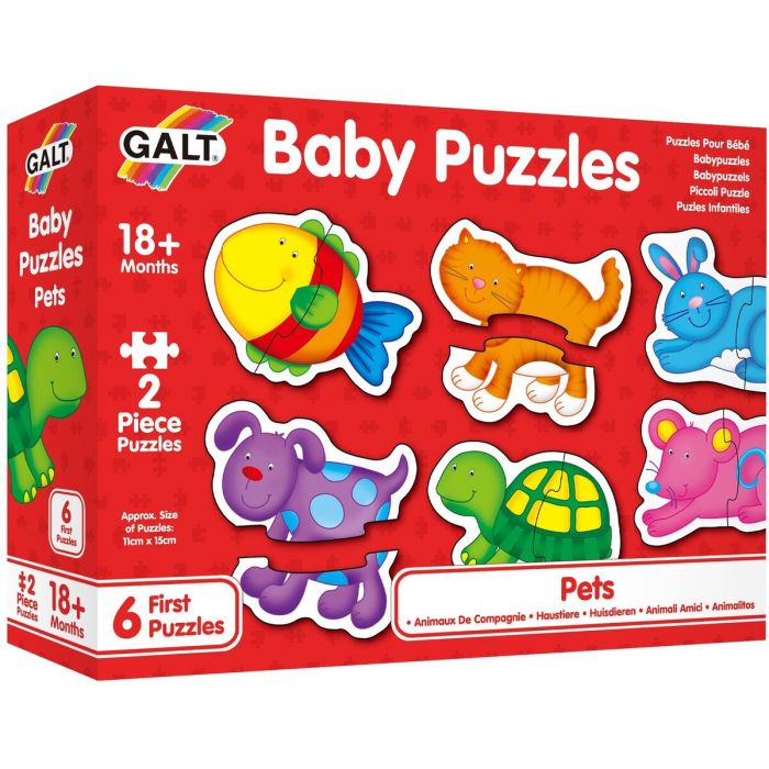 Baby Puzzle: Animale de companie Galt, 2 piese, 18 luni+