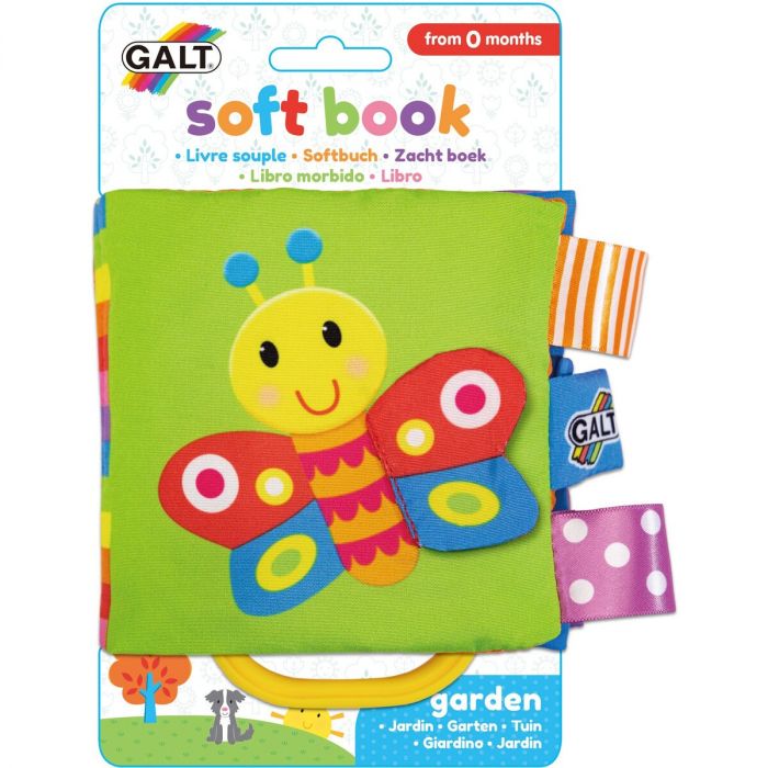 Carticica moale Garden Soft Book Galt, 0 luni+