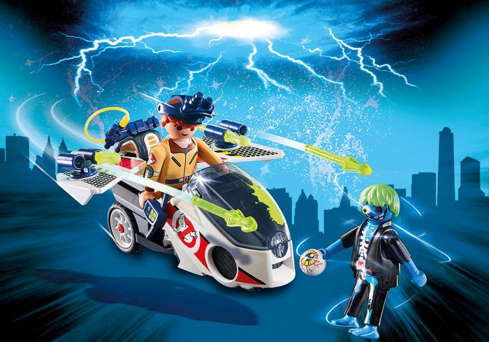Ghostbuster - Stantz si motocicleta, Playmobil, 6 ani+