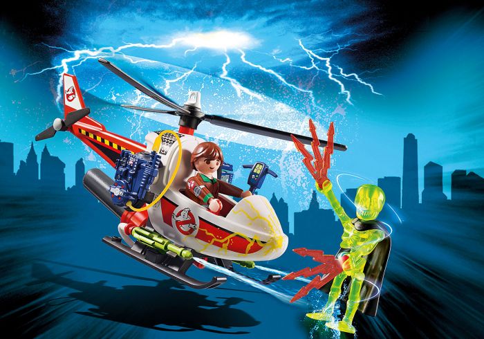 Ghostbuster - Venkman si elicopter, Playmobil, 6 ani+