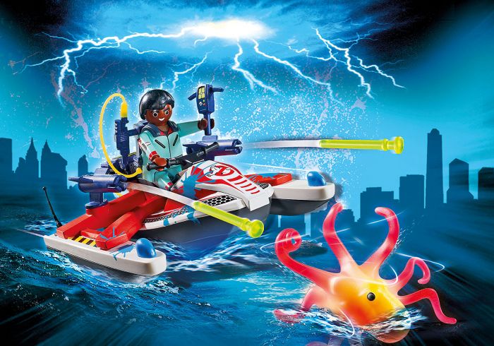 Ghostbuster - Zeddemore si jetski Playmobil, 6 ani+