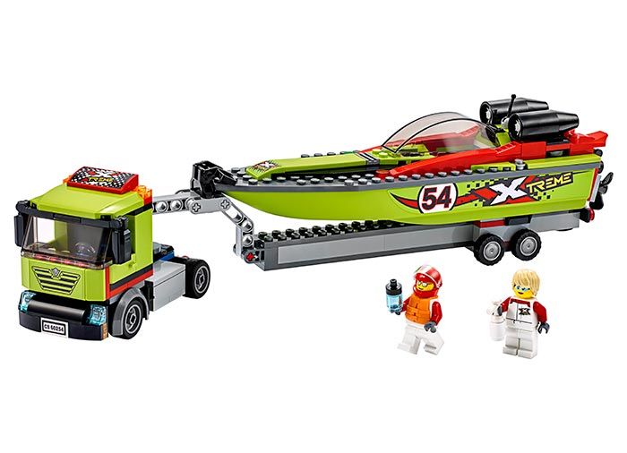 LEGO City Transportor de barca de curse 60254