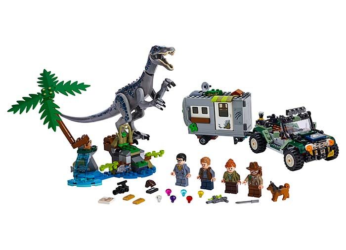 LEGO Jurassic World Infruntarea Baryonyx Vanatoarea de comori 75935