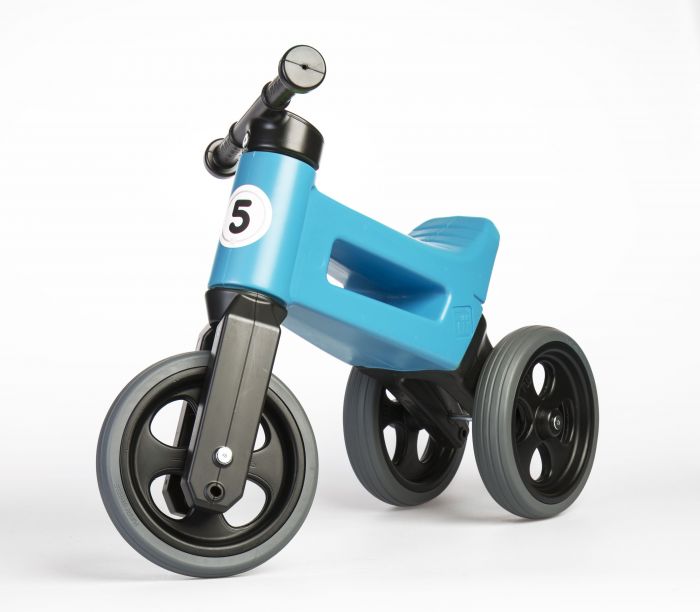 Bicicleta fara pedale 2 in 1 Rider Sport Funny Wheels Blue, 12 luni+