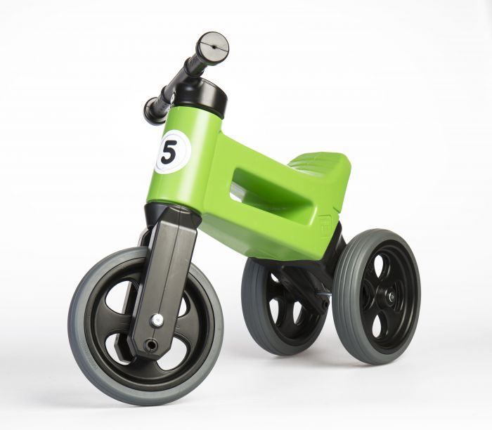 Bicicleta fara pedale 2 in 1 Rider Sport Funny Wheels Green, 12 luni+