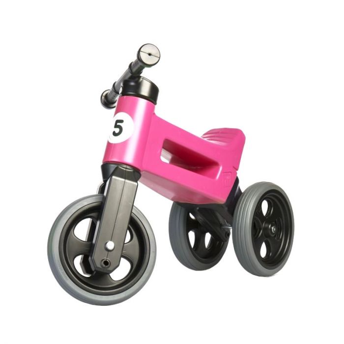Bicicleta fara pedale 2 in 1 Rider Sport Funny Wheels Pink, 12 luni+
