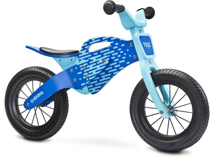 Bicicleta fara pedale Enduro Toyz Blue, 36 luni+