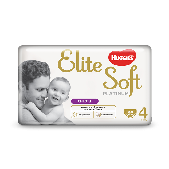 Scutece-chilotel Huggies Elite Soft Pants Platinum 4, 9-14 kg, 36 buc