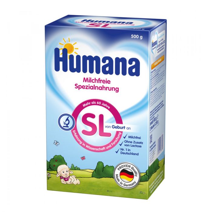 Lapte praf fara lactoza, Humana SL, 500 g, 0 luni+