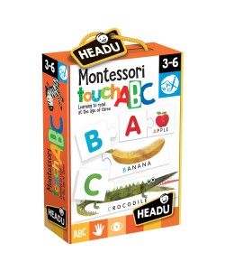 Montessori Joc tactil Abc Headu, 3 ani+