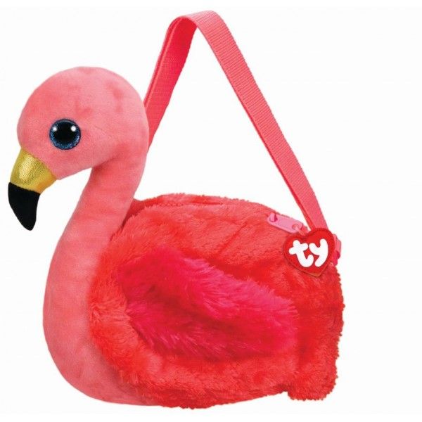 Gentuta De Umar Din Plus, Flamingo Gilda TY, 15 cm, 3 ani+